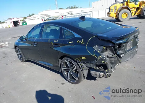 2019 Honda Accord Sport from USA, damaged, VIN 1HGCV1F36KA047702